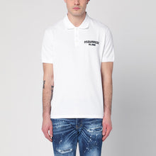  Dsquared2 White polo in cotton with logo