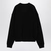 Dsquared2 Black cotton crew-neck sweatshirt with logo