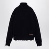 Dsquared2 Navy blue turtleneck sweater in wool