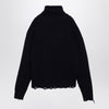 Dsquared2 Navy blue turtleneck sweater in wool