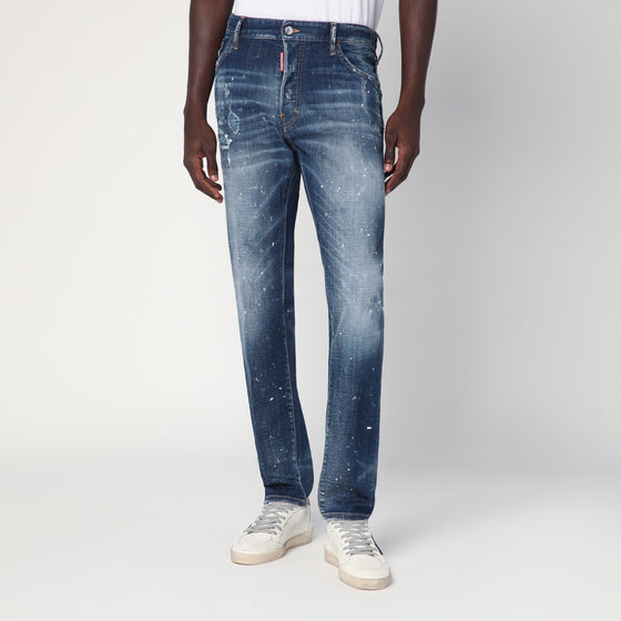 Dsquared2 Medium Galaxy Wash Cool Guy jeans in faded blue