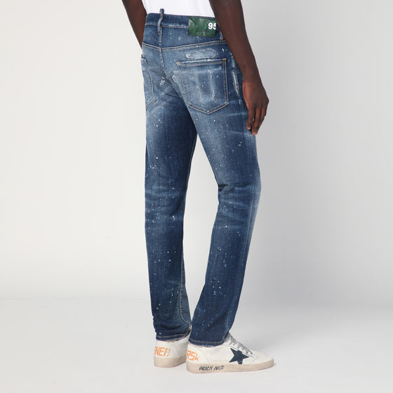 Dsquared2 Medium Galaxy Wash Cool Guy jeans in faded blue