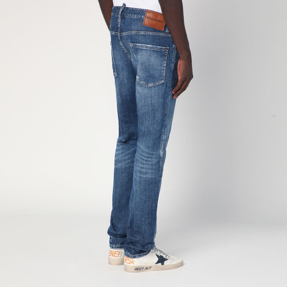 Dsquared2 Medium Perfecto Wash Cool Guy jeans in faded blue