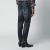 Dsquared2 Slim black washed jeans with distressed details