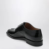 Maison Margiela Black Tabi lace-up shoe in polished calfskin