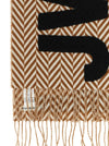J.w.anderson Herringbone Logo Scarf
