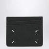 Maison Margiela Four Stitches Card Holder in Black Calf Leather