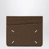 Maison Margiela Brown Four Stitches calfskin card holder