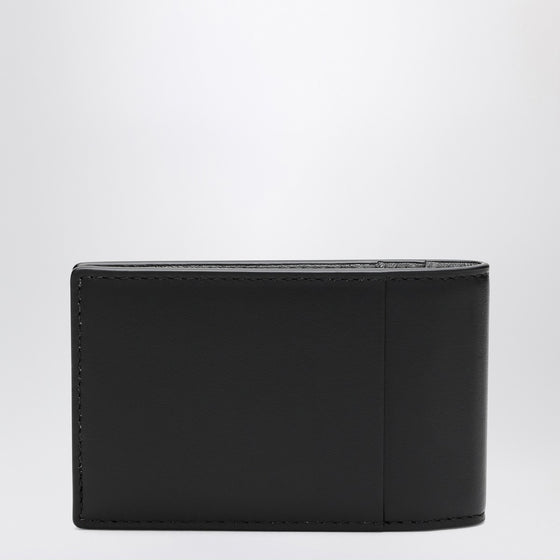 Maison Margiela Black button card holder with logo