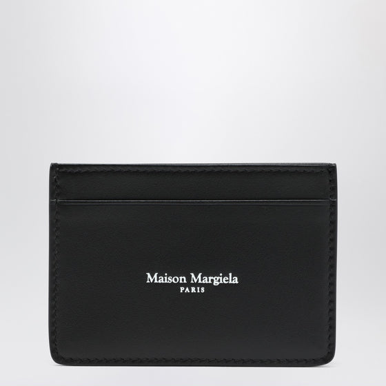 Maison Margiela Black leather cardholder with logo