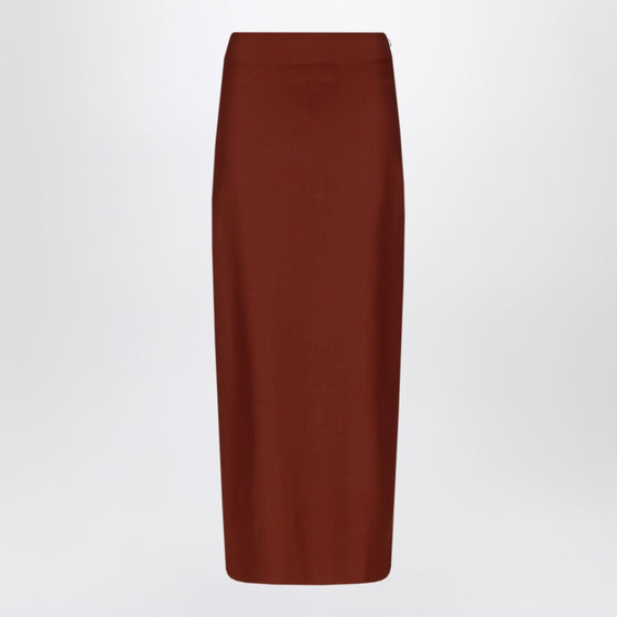 LouLou De Saison Samos Lds burgundy pencil skirt