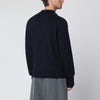 STUDIO NICHOLSON Navy blue wool polo sweater