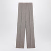 Max Mara Studio Beige straight linen pants