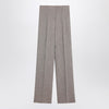 Max Mara Studio Beige straight linen pants