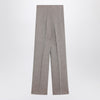 Max Mara Studio Beige straight linen pants
