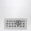MM6 Maison Margiela White fabric clutch numeric
