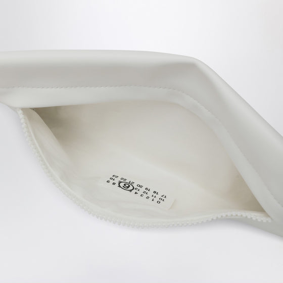 MM6 Maison Margiela White fabric clutch numeric