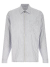 Prada Zip Striped Shirt