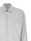 Prada Zip Striped Shirt