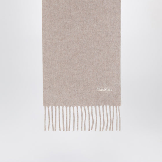 Max Mara Wool Scarf in Beige