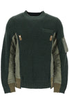 Sacai layered effect pullover