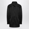 The Frankie Shop Black satin shirt dress