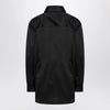 The Frankie Shop Black satin shirt dress