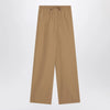 LouLou De Saison Sand-coloured trousers in cotton