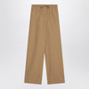 LouLou De Saison Sand-coloured trousers in cotton