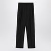 Max Mara Black pinstriped wool trousers