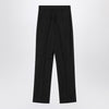 Max Mara Black pinstriped wool trousers