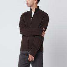  Soft Goat Brown wool and cashmere cardigan