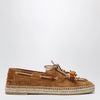 Aquazzura Seafarer espadrilles in tobacco suede leather