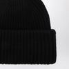 Soft Goat Black cashmere beanie
