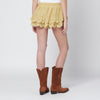 ISABEL MARANT Étoile Ochre lace Puria shorts with ruffles