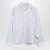 J.W. Anderson JW Anderson White striped asymmetric draped shirt