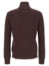 Mm6 Maison Margiela Ribbed Cotton Turtleneck Sweater