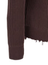 Mm6 Maison Margiela Ribbed Cotton Turtleneck Sweater