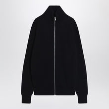  MM6 Maison Margiela Black cotton zip-up cardigan