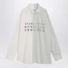  MM6 Maison Margiela Numeric Signature poplin shirt