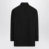 MM6 Maison Margiela Black wool-blend shirt with label details