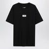 MM6 Maison Margiela Black T-shirt with Numeric Signature patch