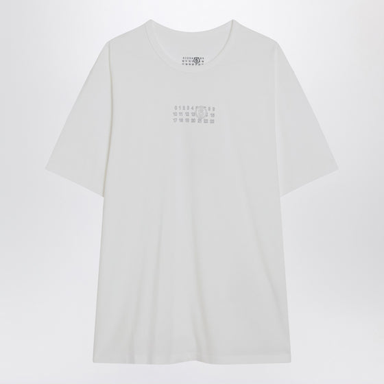 MM6 Maison Margiela White Numeric Signature T-shirt