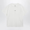 MM6 Maison Margiela White cotton T-shirt with Numeric logo