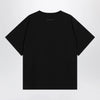 MM6 Maison Margiela Black cotton T-shirt with Numeric logo