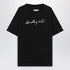 MM6 Maison Margiela Black T-shirt with logo print