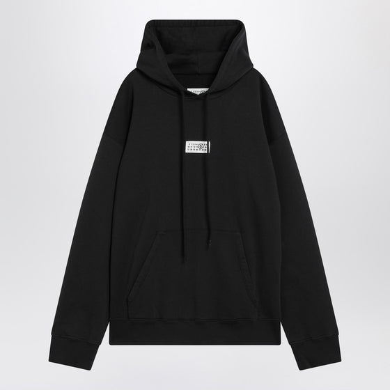 MM6 Maison Margiela Black sweatshirt with logo label
