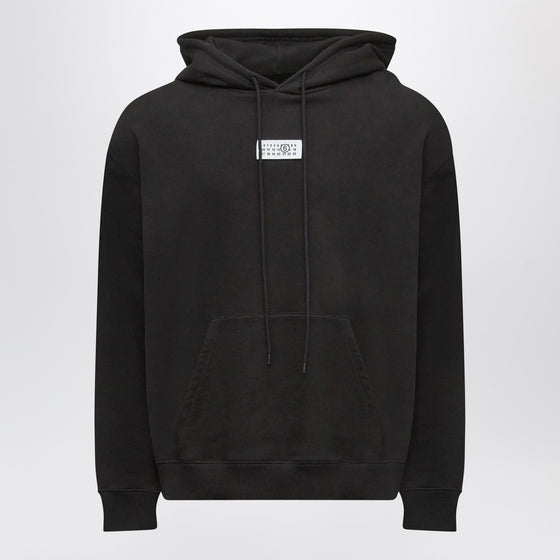 MM6 Maison Margiela Black Numeric cotton hoodie