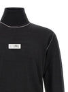 Mm6 Maison Margiela Turtleneck Sweater With Contrast Stitching