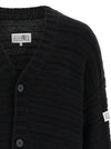 Mm6 Maison Margiela Distressed Wool Cardigan